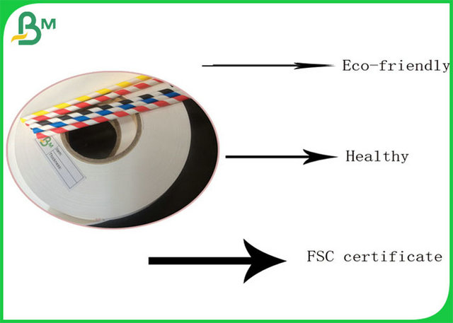 certificado de papel 100% del FSC del rollo de la categoría alimenticia de la anchura de 60gsm 120gsm 14m m 15m m