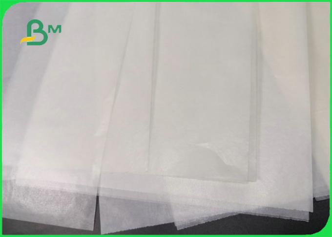 papel de embalaje impermeable a la grasa de la torta de la categoría alimenticia de 22gsm 28gsm para cocer modificada para requisitos particulares
