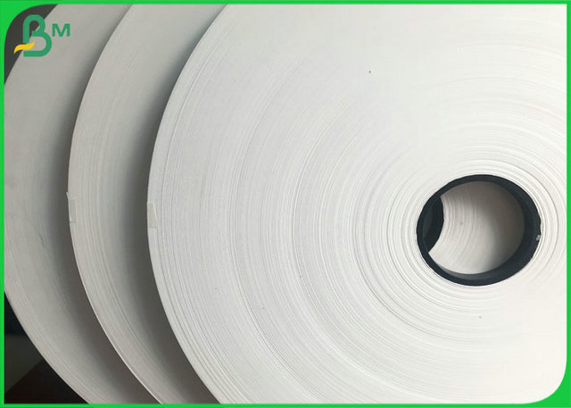 Rollo de papel natural aprobado por la FDA de la categoría alimenticia de 60g 120g Kraft para hacer la paja rayada