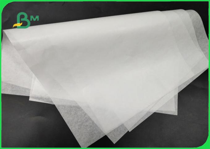 Papel de embalaje impermeable a la grasa del mollete de la categoría alimenticia 38G/papel de doble cara del silicón