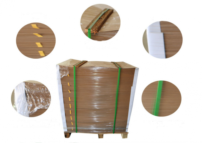 250gsm - papel marrón natural del trazador de líneas del FSC Kraft de la buena dureza 400gsm para embalar