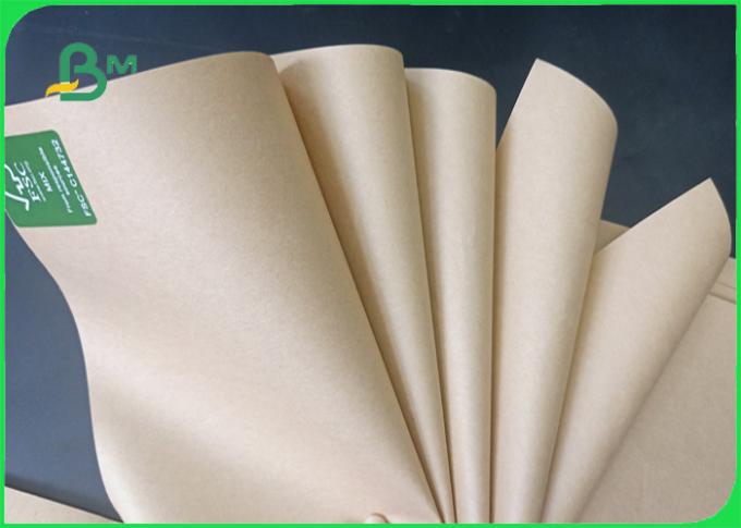 Superficie lisa resistente 70 del rasgón de la anchura los 70*100cm - 80g papel del marrón FDA Kraft en rollo