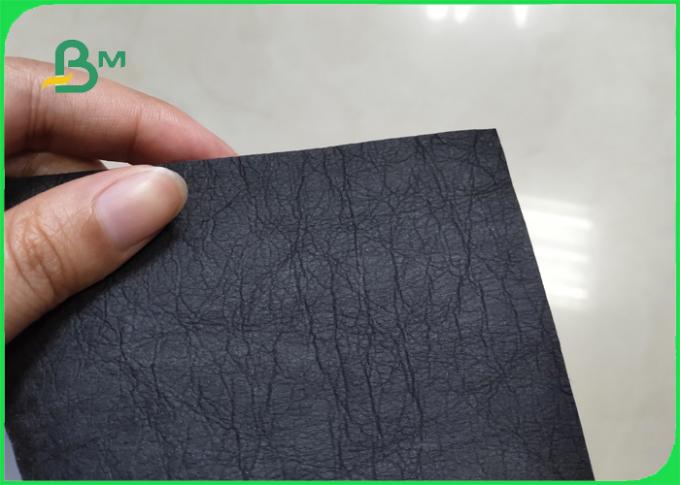 Artículo de Desgaste-resistencia lavable brillante y texturizado del papel de Kraft del color negro