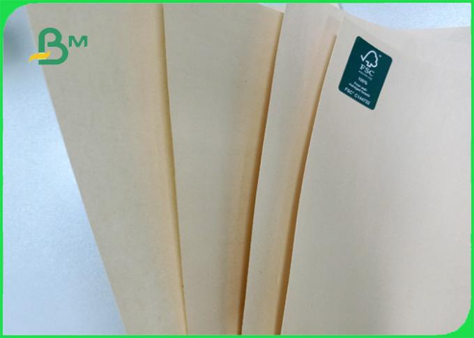 alto papel de Kraft del marrón de la pulpa de madera FDA de la resistencia que estalla 50gsm para las bolsas de papel