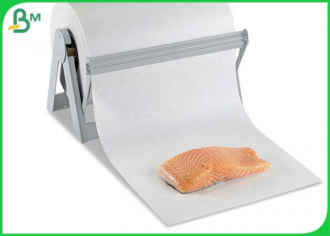La pulpa natural del 100% 70gsm + 10g PE cubrió la carne blanca de Paper For Wrapping del carnicero