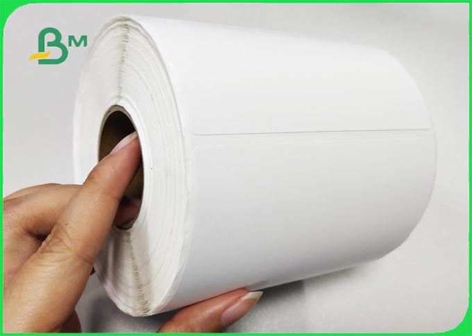 Prueba termal 40 * los 30cm del PVC del papel de la etiqueta engomada del color blanco para la impresión del código de barras