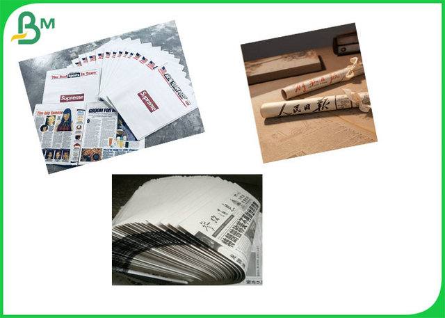 Hoja del papel del diario 48.8Gr de la certificación los 63*92cm del FSC para la impresión en offset