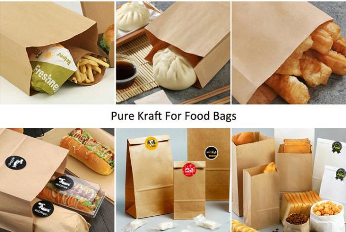 Papel de Kraft natural de los envases de papel de la categoría alimenticia 50gram al rollo 400gram