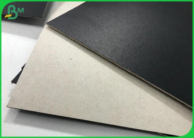 Caja rígida 1.5m m material Clay Straw Grey Cardboard Paper negro 2m m grueso