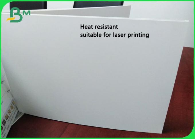La alta estabilidad al calor 150um 200um ACARICIA el papel sintético para la impresión por láser