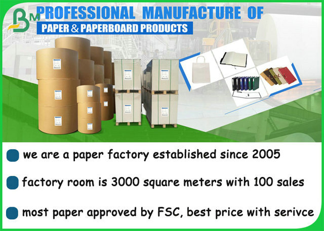 Rollo de papel respetuoso del medio ambiente 140gram de la impresión en offset para la bolsa de papel