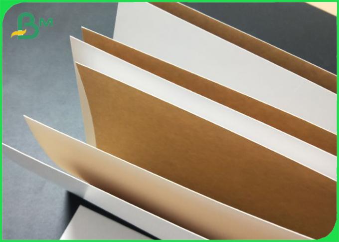 categoría alimenticia de papel Kraft de la parte posterior revestida blanca de 225g 325g para la caja de los alimentos de preparación rápida