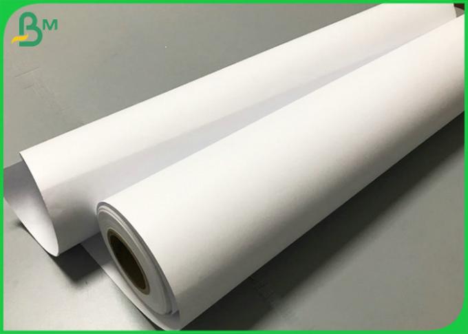 Rollo blanco del papel de trazador del llano 20LB cad del tamaño de A0 A1 para la impresión del chorro de tinta