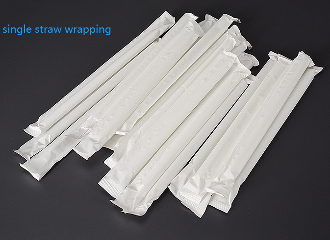material blanco de categoría alimenticia de la pulpa de la Virgen de 28gr solo Straw Wrapping Paper 28m m 29m m