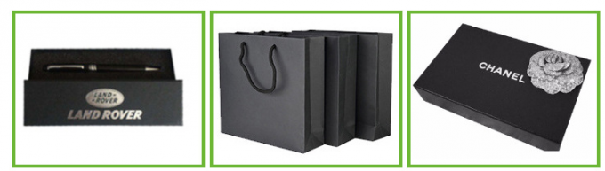 Papel negro puro del tamaño 157gsm 200gsm Uncoat de A0 A1 para la fabricación de envío de los bolsos