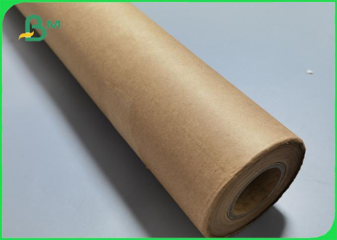 Papel de empaquetado del arte del papel 60gsm 80gsm Brown del pequeño rollo con el rollo 25kg/