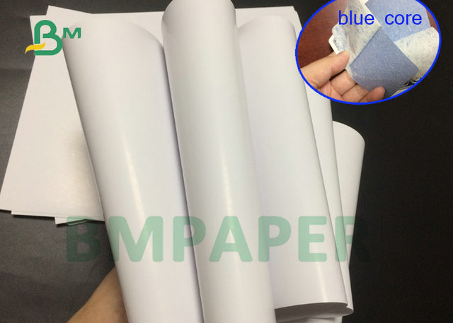 papel azul de la base C2S del lustre del rollo 300G de Jumbol de la anchura de los 71cm para la impresión de la tarjeta de rascar