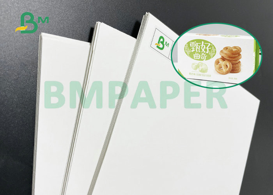 Cartulina blanca óptima GS1 de la imprimibilidad 20PT 24PT para el acondicionamiento de los alimentos