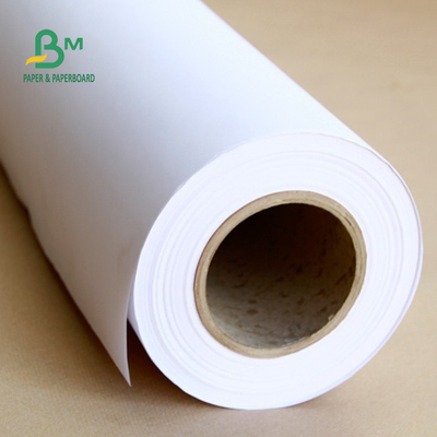 Papel blanco de acabado mate de 28# de calidad superior, rollo de papel blanco de 24'x150ft