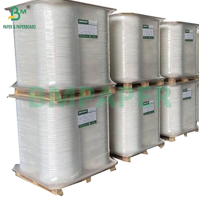 Papel de embalaje de paja blanca degradable de grado alimenticio de 24 gramos y 32 mm para el embalaje de paja