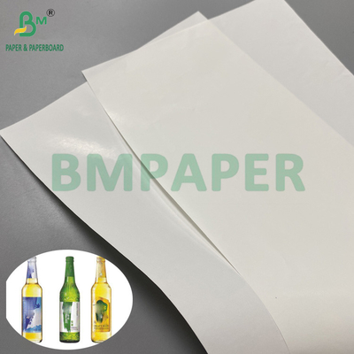 67 gramos de papel blanco en blanco de resistencia húmeda para etiquetas de botellas de cerveza