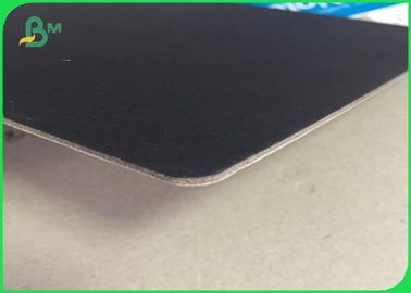 tablero de papel grueso inútil de 2m m, papel de tablero reciclado de microprocesador de la parte posterior del negro de la pulpa
