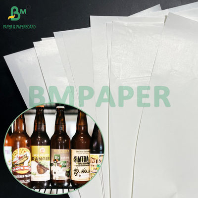 Papel de etiqueta para botellas de cerveza 65 gm 70 gm resistente al agua resistencia a la humedad