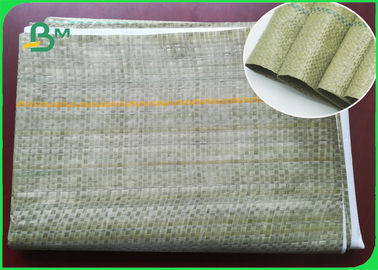 Papel compuesto tejido fino verde del bolso para los bolsos de empaquetado del cemento de alta resistencia