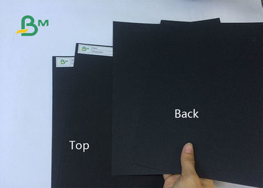El grueso del alto grado 250gsm 300gsm 350gsm cubrió el papel negro para la caja de embalaje