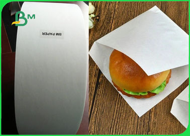 Papel de cera blanco de la categoría alimenticia de la aduana 28g/papel de Kraft para el envasado de alimentos