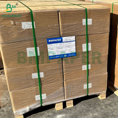 Impresión OEM 28g Papel de embalaje de paja Rollo de corte 44mm Papel Kraft de color de grado alimentario