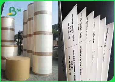 rollo absorbente 0.6m m natural 600m m x 80m m del papel de la cartulina del agua blanca de 0.3m m para el práctico de costa de papel