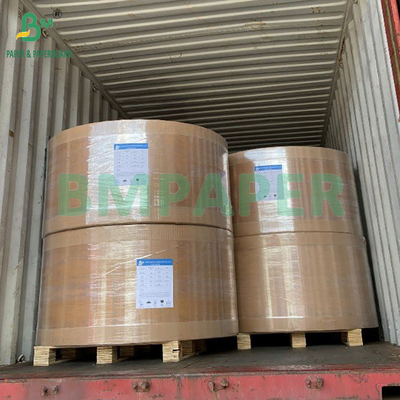 Papel de bolsa de protección de mango negro de 56 gramos a prueba de agua de un lado marrón y del otro lado