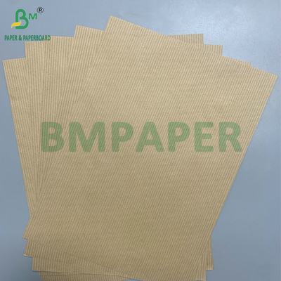 Papel Kraft de madera a rayas de 60 gm 70 gm de color marrón rojo para papel de cartón