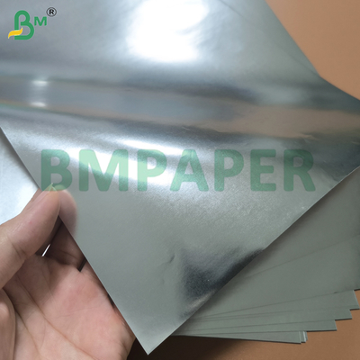 Papel de etiqueta de cerveza de plata metálica de 80 gm 90 gm para botellas y latas de cerveza