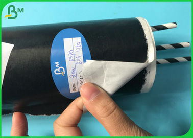 Eco - rollo de papel aprobado por la FDA impreso amistoso de Kraft de la paja de beber de 60g 120g