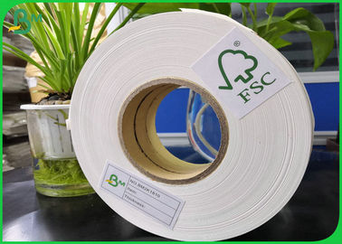 rollo biodegradable 60gsm 80gsm 120gsm 135gsm del papel de categoría alimenticia de la anchura FDA de 14m m 15m m para la paja de papel disponible