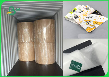 26gsm 50gsm al papel blanco impermeable a la grasa de la contaminación no- Kraft para el empaquetado del tocino