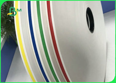 rollo colorido del papel del arte de la categoría alimenticia de 60gsm 120gsm FDA para la fabricación de la paja
