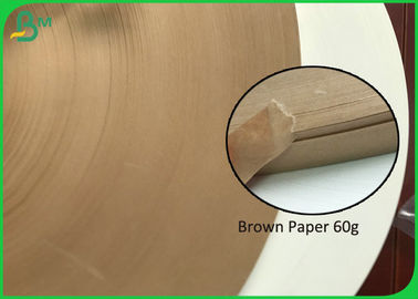 Papel de papel pajizo del rollo el 15MM los 27MM Kraft del papel de Brown 60G para la paja de papel