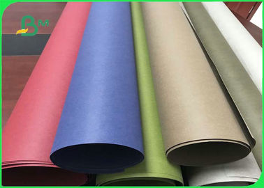 Tela lavable roja y azul de la resistencia de rasgón de la pulpa de la fibra de Kraft del papel para las carteras