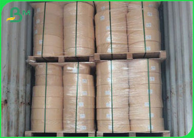 Papel superficial Kraft 60GSM el 15MM de categoría alimenticia del papel del rollo de la paja biodegradable del AA imprimible