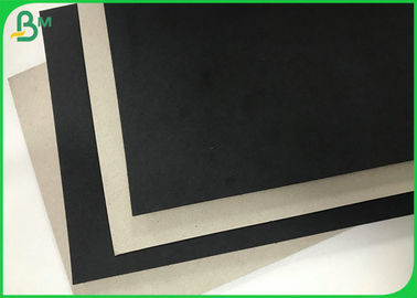 Papel gris de la cartulina de la caja del material 1.5m m de la paja negra 2m m gruesa rígida de la arcilla