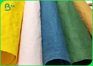 Papel de Kraft lavable multicolor de la resistencia de rasgón para los bolsos plegados