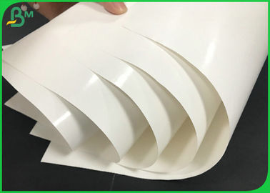 anchura de papel blanca del rollo 1250m m de envoltorio de 60G + de 10G PE Kraft con la comida certificada