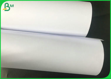 Rollo blanco ancho del papel de trazador de la ropa del formato 50g 60g 70g para el dibujo de la ropa