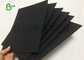tablero de papel negro sólido sin recubrimiento de 250gsm 300gsm 350gsm 31inch para las cajas del paquete
