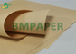 papel de Kraft de alta resistencia de papel sin recubrimiento de la fuerza de 70grs 80grs Brown Kraft para la cinta