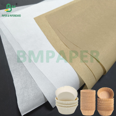 Papel para pasteles con forro blanco marrón
