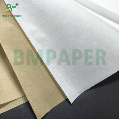 Papel plano a prueba de grasa bolsas de sándwich de papel kit 7 envoltorios de alimentos color blanco natural
